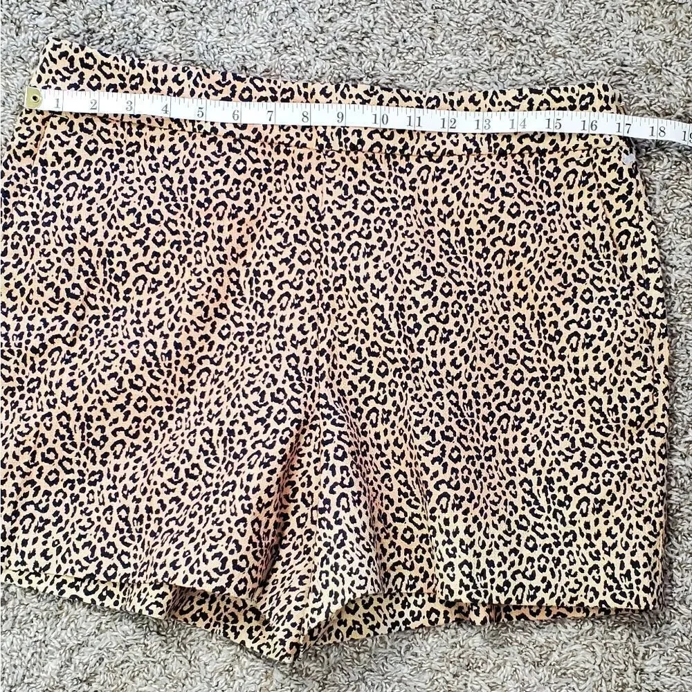 J.Crew Factory Cheetah Brown & Black Shorts